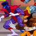 Pixel art X-Men in the Pryde of the X-Men/Konami arcade line-up.