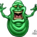 Slimer flying right at you. Don't get slimed!