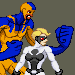 Fighting game sprites of members from the Vigilants